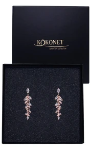 Kolczyki ślubne SIRRI rose