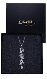 Naszyjnik ślubny FLORIS silver