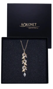 Naszyjnik ślubny FLORIS gold