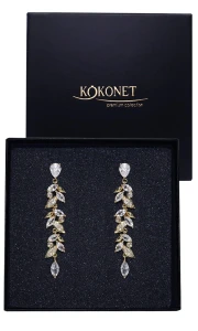 Kolczyki ślubne FLORIS gold