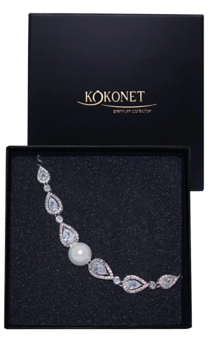 Bransoletka ślubna srebrna CLASSY silver