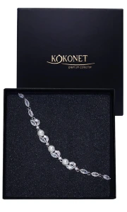 Bransoletka ślubna DAISY silver