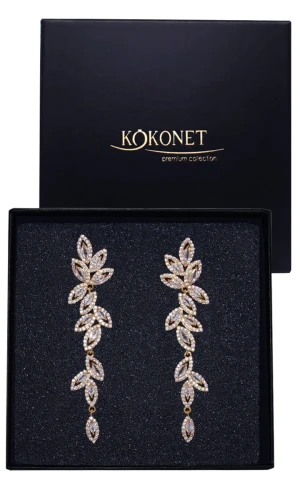 Kolczyki ślubne złote ALBIONE gold