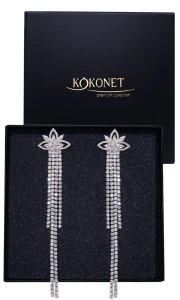 Kolczyki ślubne MADINA silver