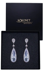 Kolczyki ślubne CALISTA silver