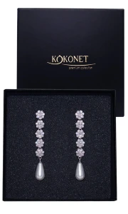 Kolczyki ślubne LAUREL silver