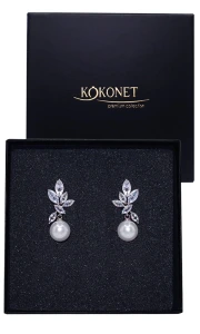 Kolczyki ślubne CHARLIZE silver