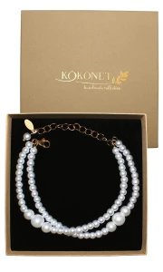 Perłowa bransoletka ANDROMEDA gold