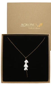 Kwiatowy naszyjnik FORSYTHIA gold