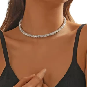 Choker 1 rzędowy z cyrkoniami
