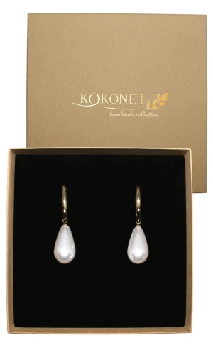 Kolczyki złote perłowe GOTA gold