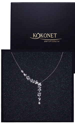 Naszyjnik srebrny ślubny BLANCA silver