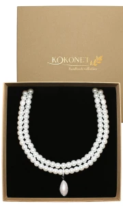 Kolia perłowa FOGILA silver