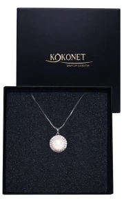 Naszyjnik ślubny ANTIGUA silver