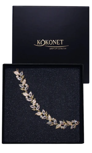 Bransoletka ślubna złota FLORIS gold