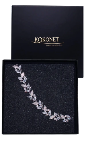 Bransoletka ślubna srebrna FLORIS silver