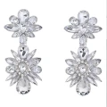 Kolczyki srebrne GLAMOUR zjawiskowe efektowne z kryształami kamieniami