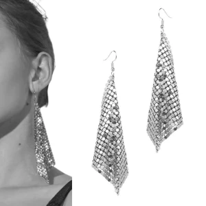 Kolczyki srebrne długie wiszące ultra lekkie