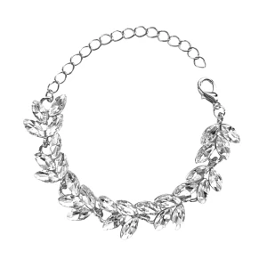 Bransoletka srebrna z cyrkoniami kryształowa