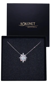 Naszyjnik ślubny BRENNA silver