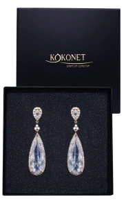 Kolczyki ślubne CALISTA gold