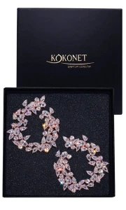 Kolczyki ślubne SHIVON rose