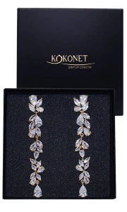 Kolczyki ślubne BLANCA gold