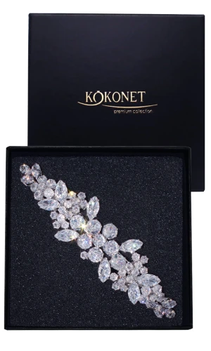 SPINKA srebrna elegancka wysoka jakość ślubna automat błyszcząca pudełko